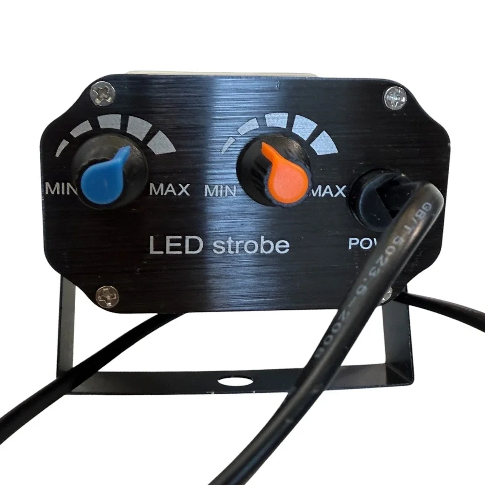 LED Strobe Light Stage Party DJ Black 48 LED Multi-Color Adjustable Speed Rave